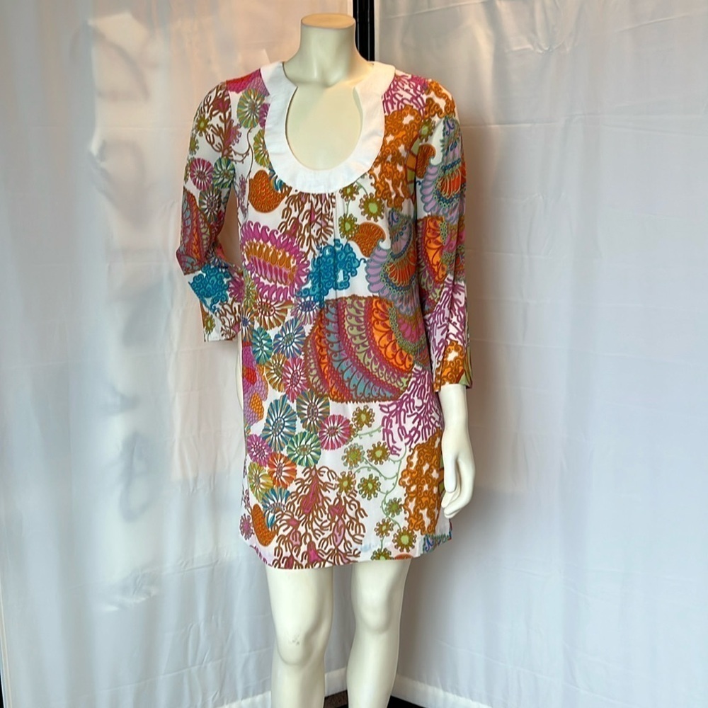 Trina Turk Los Angeles silk tunic dress